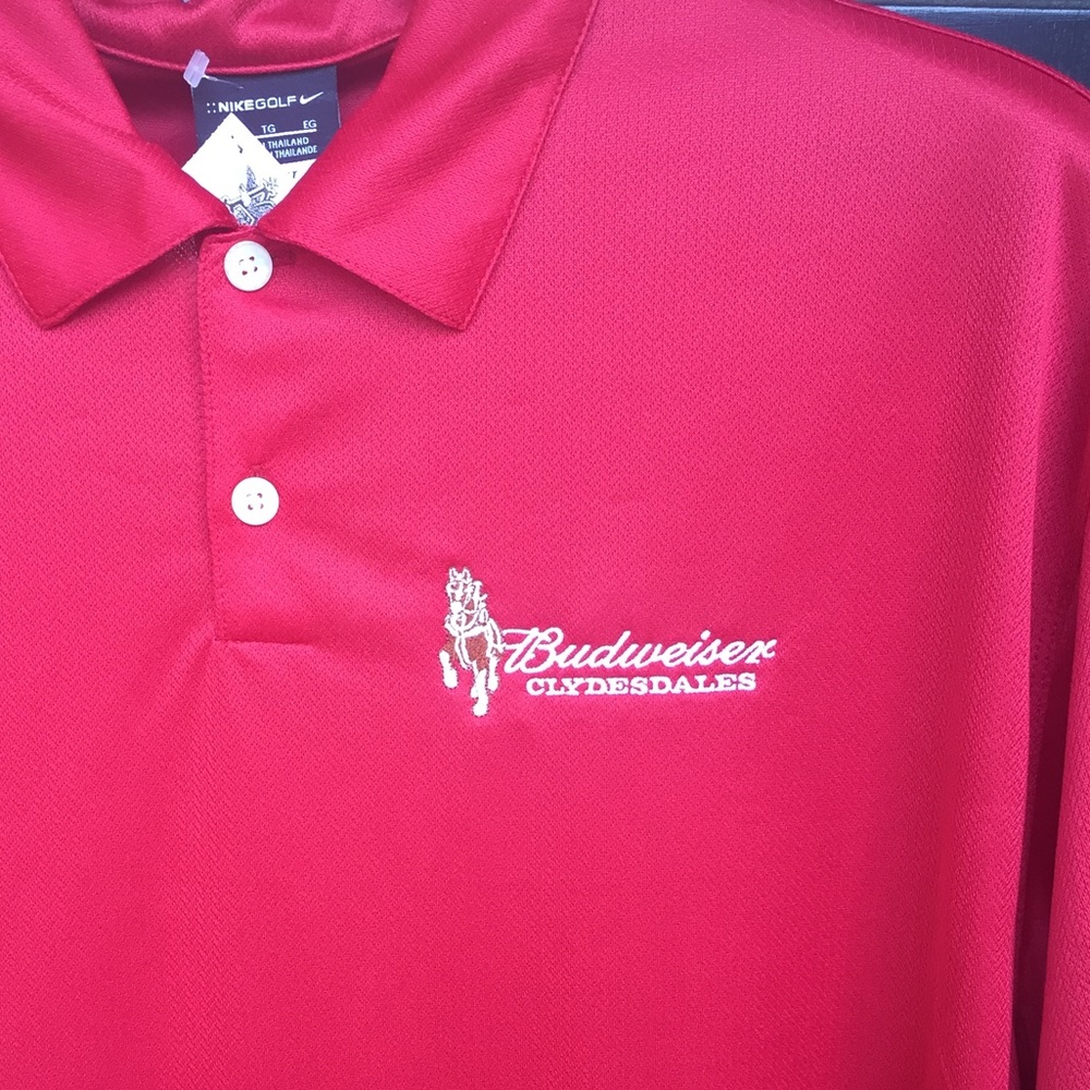 Nike Budweiser Dry-Fit Golf Shirt  Size XL
